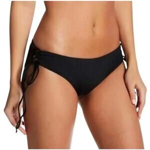 Tavik Black Bebe Full Bottom Coverage Swim Bikini Bottom Size Medium